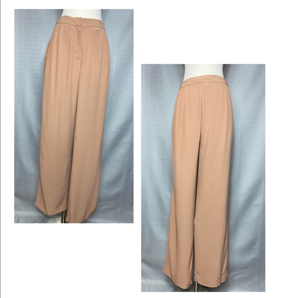 EILEEN FISHER Amber Tencel Trouser Pant 6 Beige